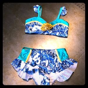 Joyfolie swim Girls 2 piece Mia Joy size 8